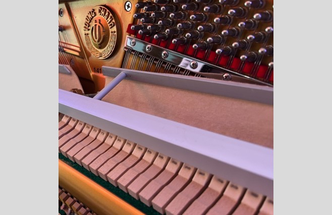 Young Chang Polished Ebony E108 Upright Piano, Immaculate Used - All Inclusive Premium Package (SN:1414048) - Image 7